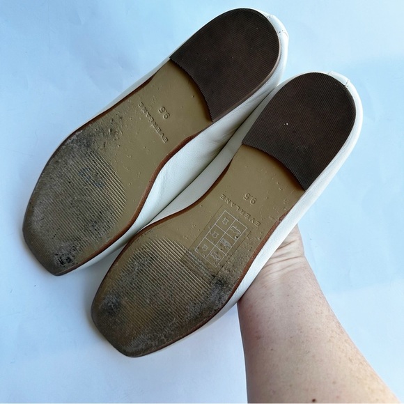 Everlane The Day Ballet Flat Womens White Slip On Flats Shoes Neutral Minimalist - Picture 7 of 13